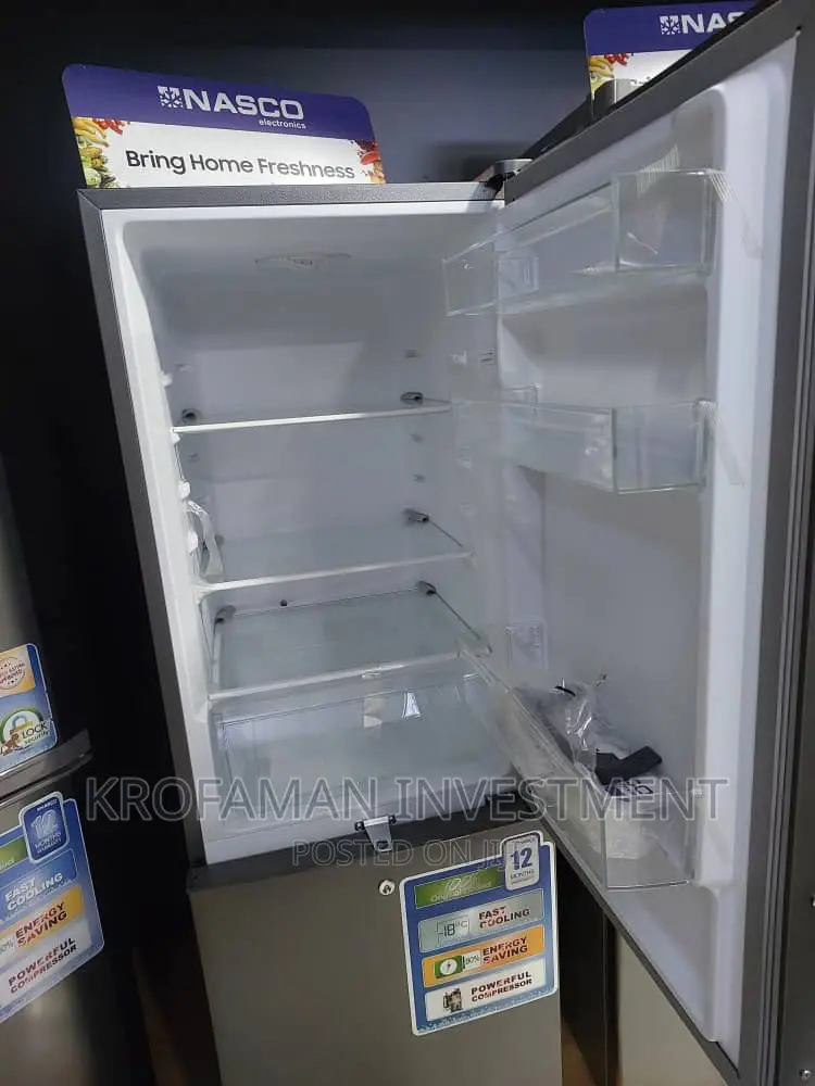 Nasco Nasd2-27 186litre Double Door Bottom Freezer Fridge