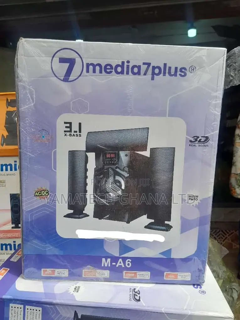Media7plus Bluetooth Home Theater Speakers Woofer With Fm