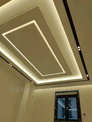 Flat Ceiling Installation and Painting