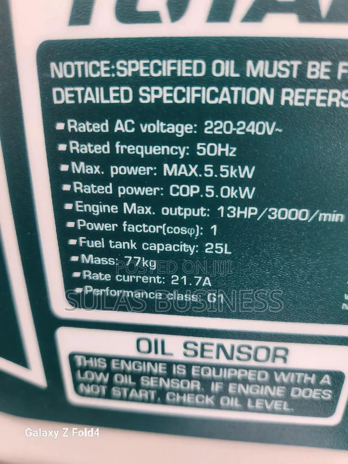 5.5 Kva Generator