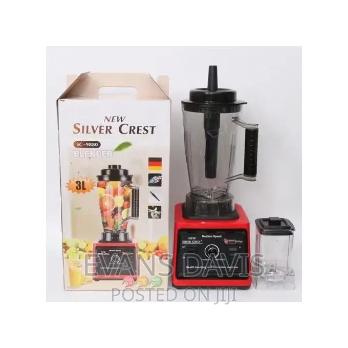3.5ltr 2 in 1 Silver Crest Blender 9000W