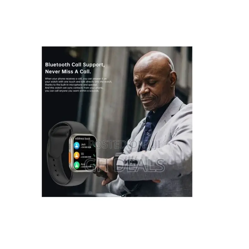 Series 8 Ultra Door Access Unlock Smart Watch - Black