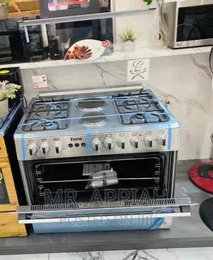 Get Classic Ferre 60x904 Gas + 2 Electric Burner +Glass Lid