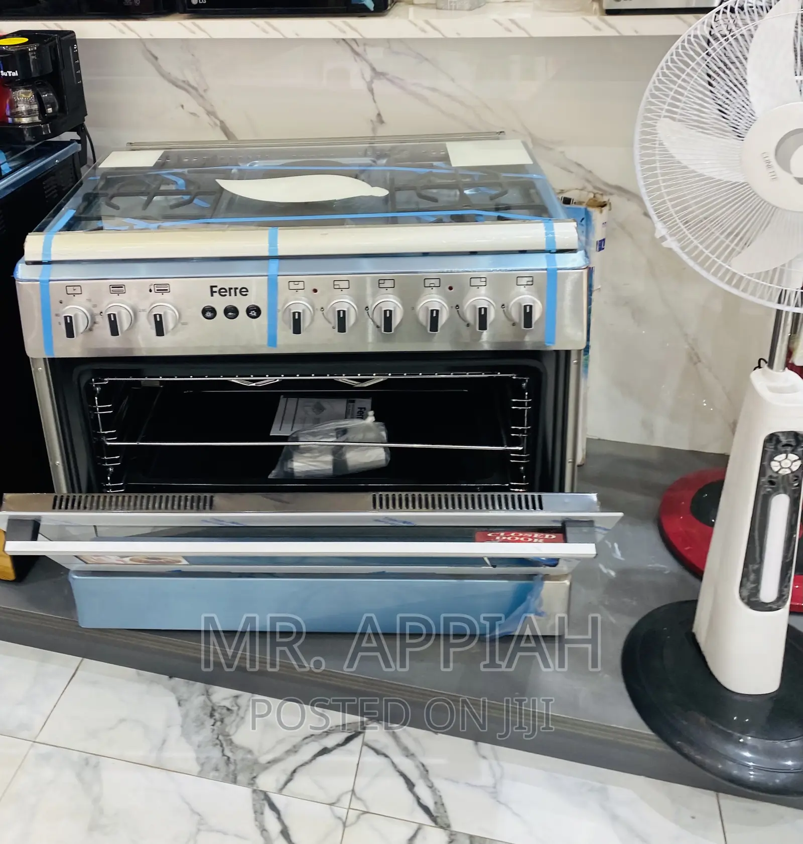 Get Authentic Ferre 60x90 4 Gas + 2 Electric Burner(Gray).