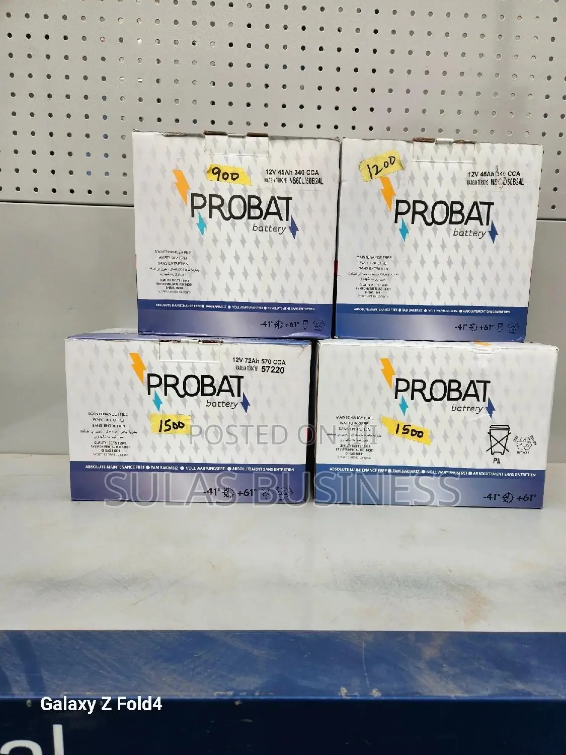 15-Plate Probate Solid Battery