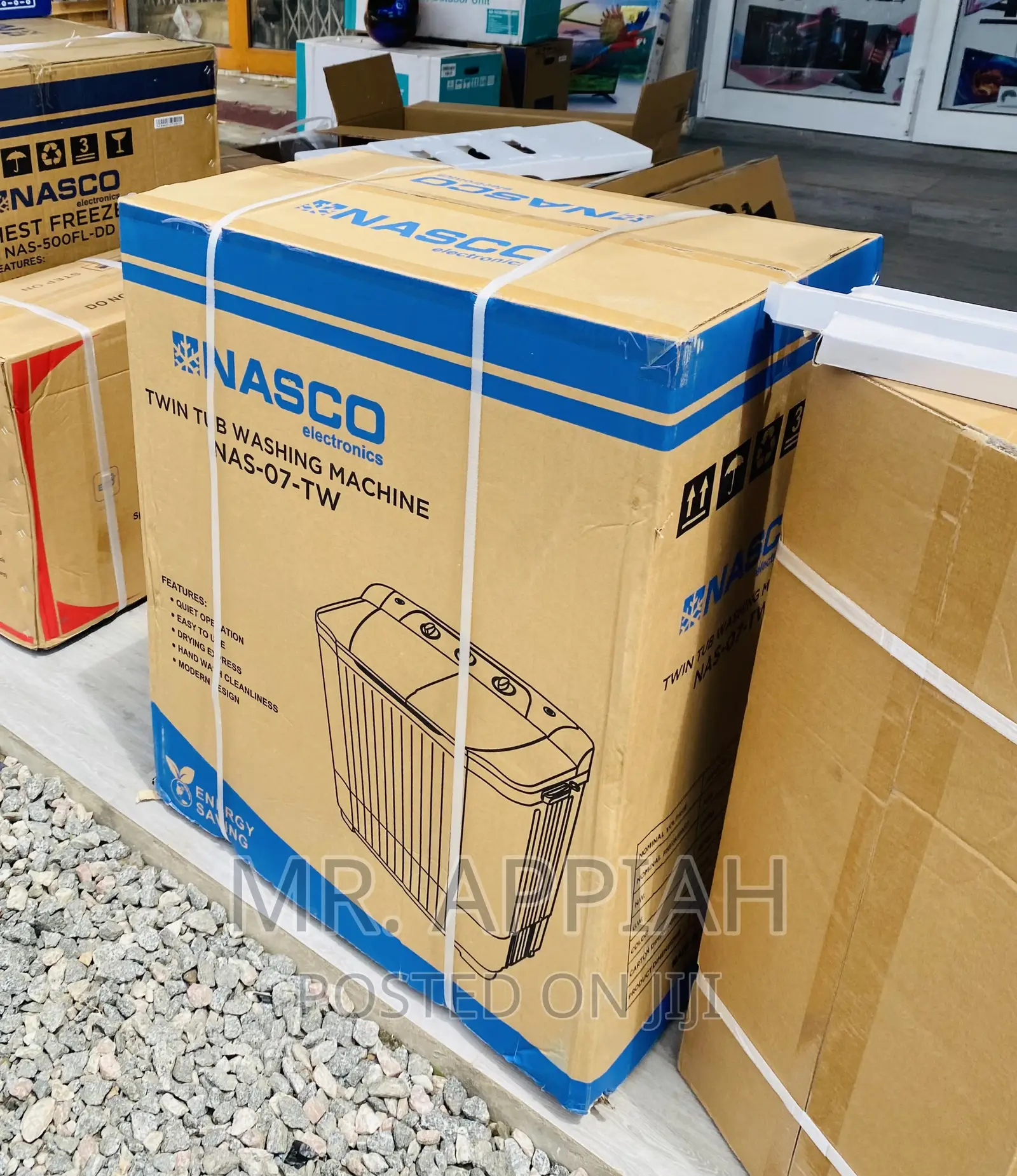 Energy Efficient Nasco 7kg Twin Tap Washing Machine.