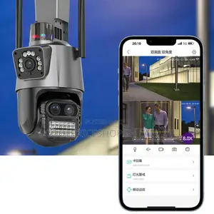 Dual Lens Screen Wifi CCTV Surveillance Cameras