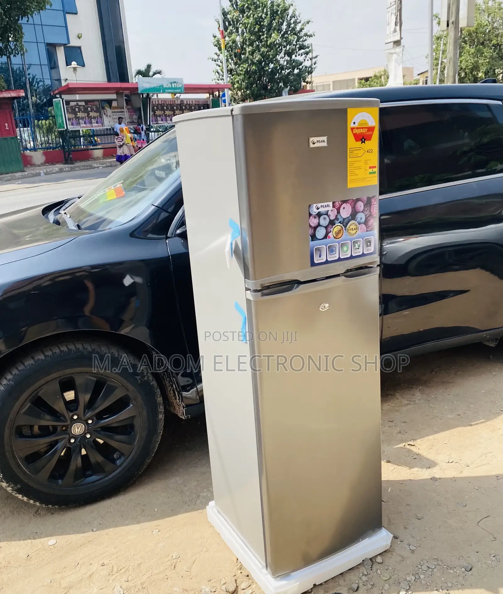 Lovely Pearl PF-270 Ix Double Door Electric Fridge(Gray).