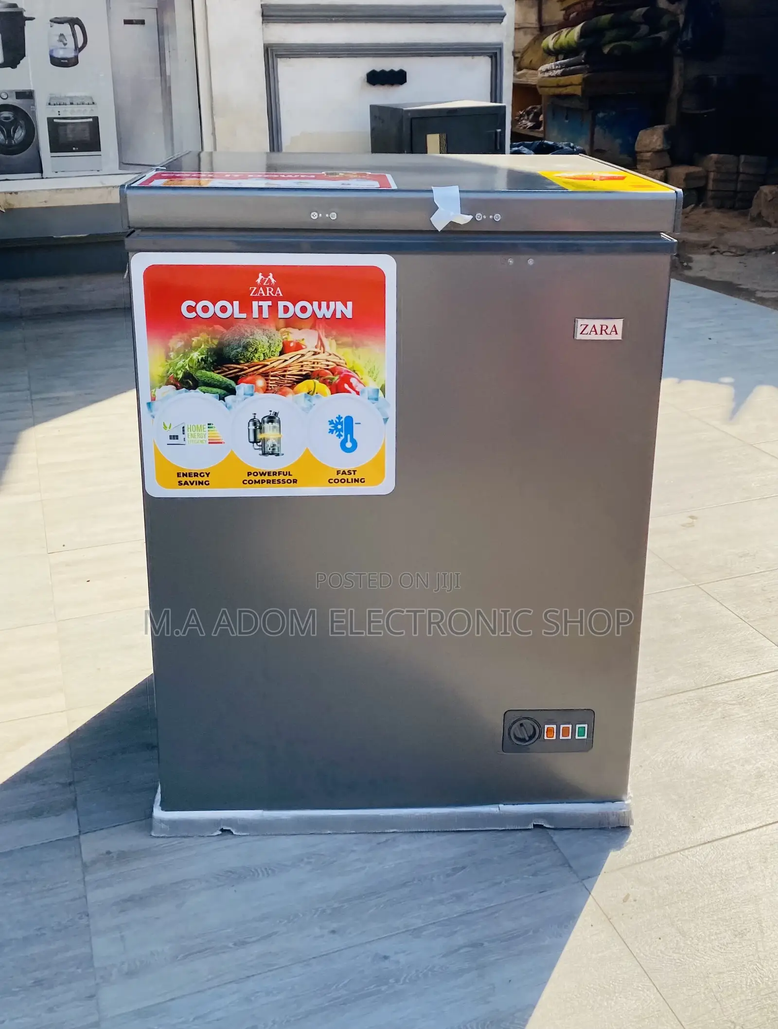 Manual Defrost Zara 260cf Single Door Electric Freezer.