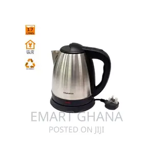Nasco KES4116-GS Electric Kettle - 1.7L - Black/Silver