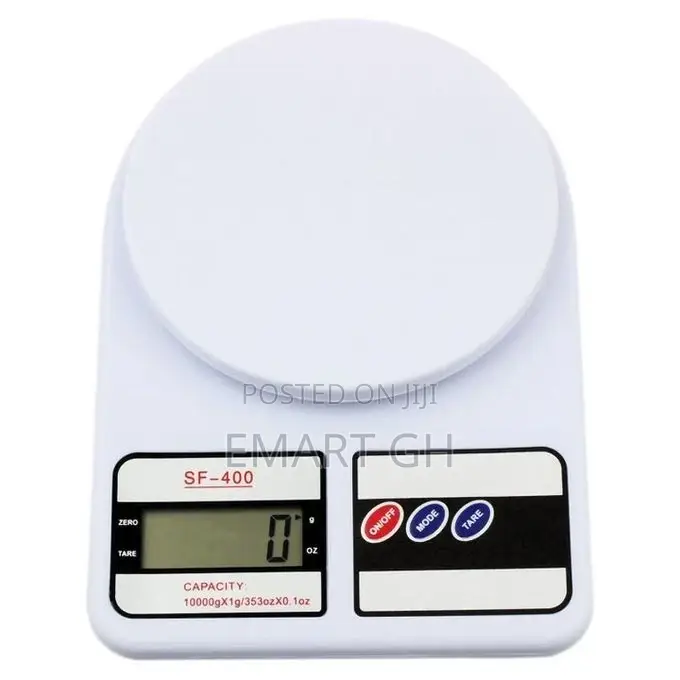LCD Digital Kitchen Measuring Tool Food Weighing Scales Whit