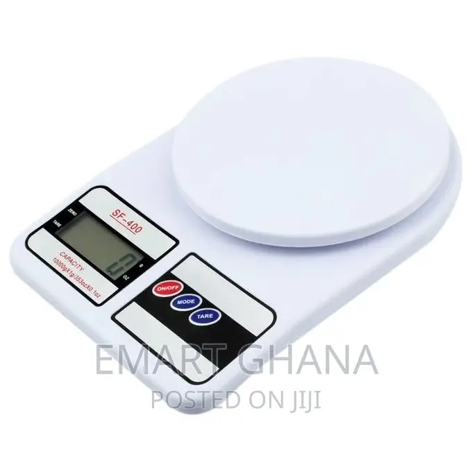 LCD Digital Kitchen Measuring Tool Food Weighing Scales Whit