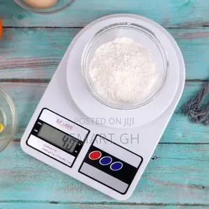 LCD Digital Kitchen Measuring Tool Food Weighing Scales Whit