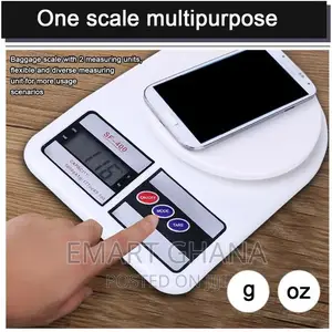 LCD Digital Kitchen Measuring Tool Food Weighing Scales Whit