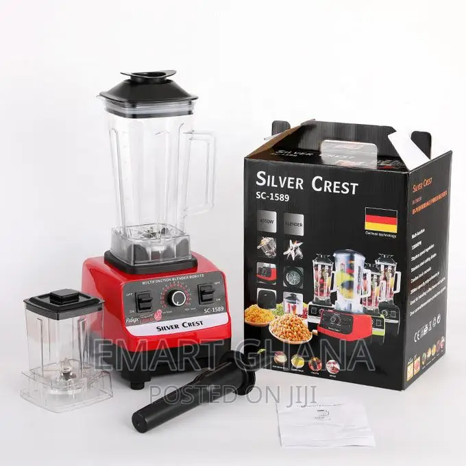 Silver Crest 2.5L - 4500W - Double Jar Heavy Duty Commercial
