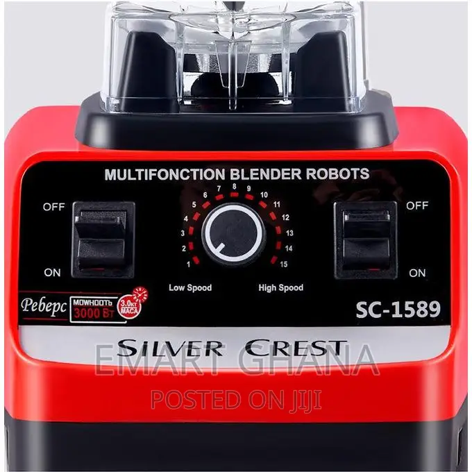Silver Crest 2.5L - 4500W - Double Jar Heavy Duty Commercial
