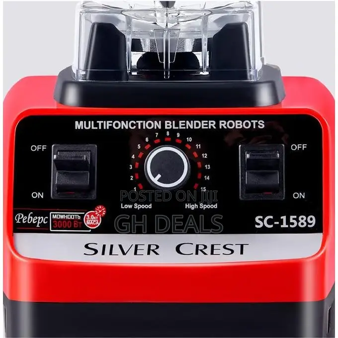 Silver Crest 2.5L - 4500W - Double Jar Heavy Duty Commercial