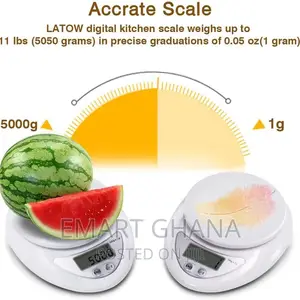 Electronic Kitchen Scale - White