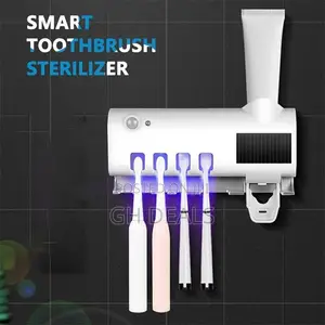 Automatic Toothpaste Dispenser, Toothbrush Holder
