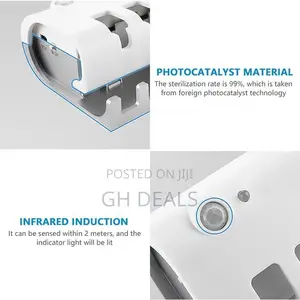 Automatic Toothpaste Dispenser, Toothbrush Holder