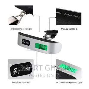 10g-50kg Portable Digital Luggage Scale LCD Display Travel H