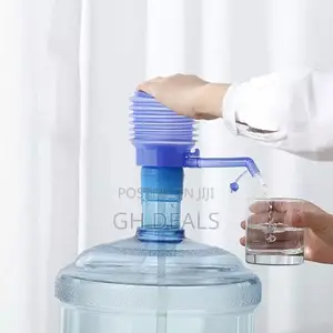 Manual Hand Press Water Dispenser Pump - Blue
