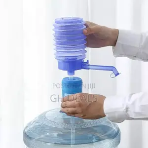 Manual Hand Press Water Dispenser Pump - Blue