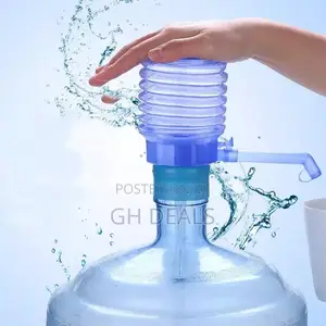 Manual Hand Press Water Dispenser Pump - Blue