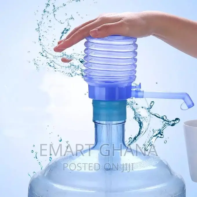 Manual Hand Press Water Dispenser Pump - Blue
