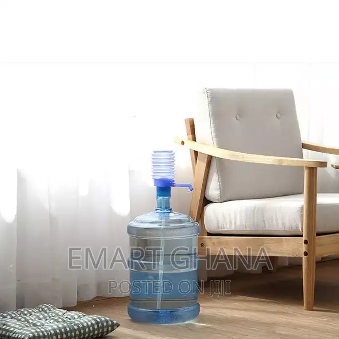 Manual Hand Press Water Dispenser Pump - Blue