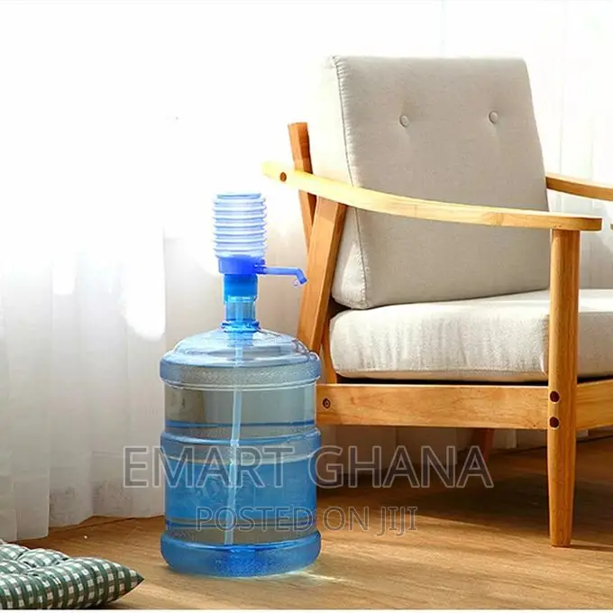 Manual Hand Press Water Dispenser Pump - Blue