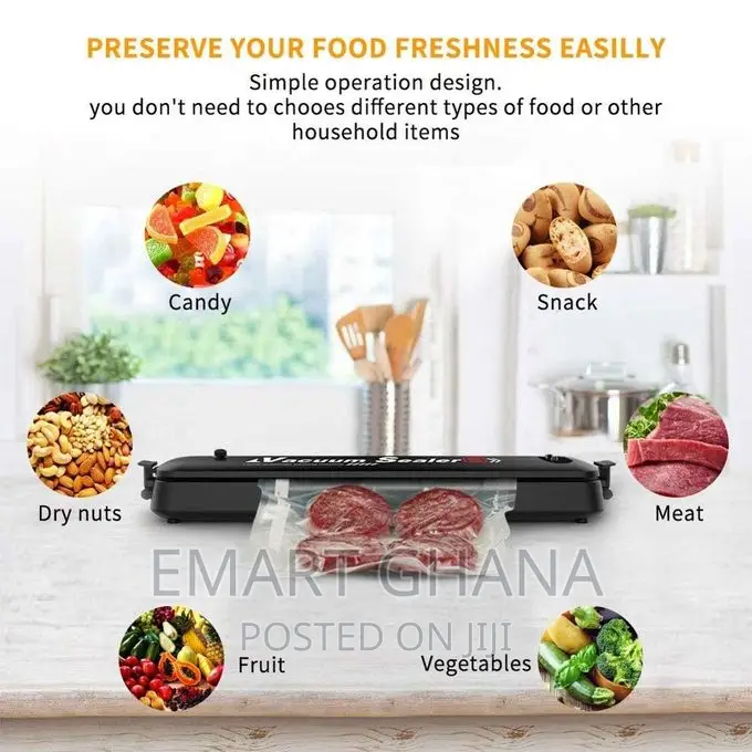 Automatic Food Vacuum Sealer With 5pcs Sealer Bags