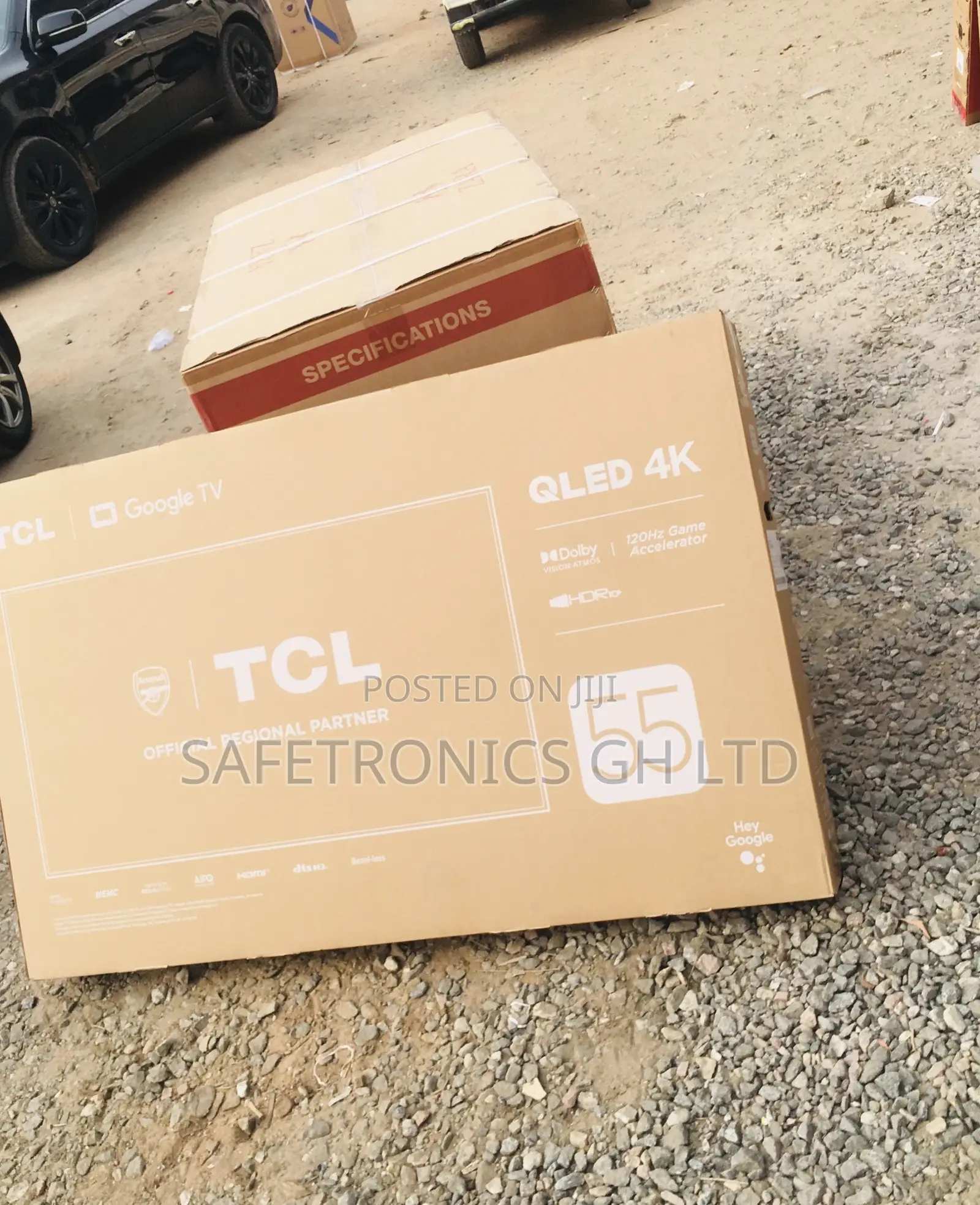 Smart Electric Black 55 Inches Glossy Qled HDR TCL C635