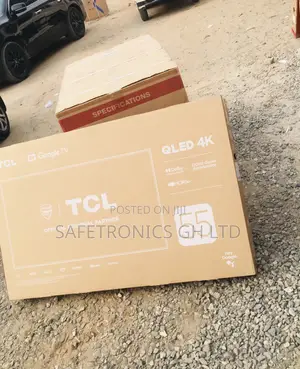 Smart Electric Black 55 Inches Glossy Qled HDR TCL C635