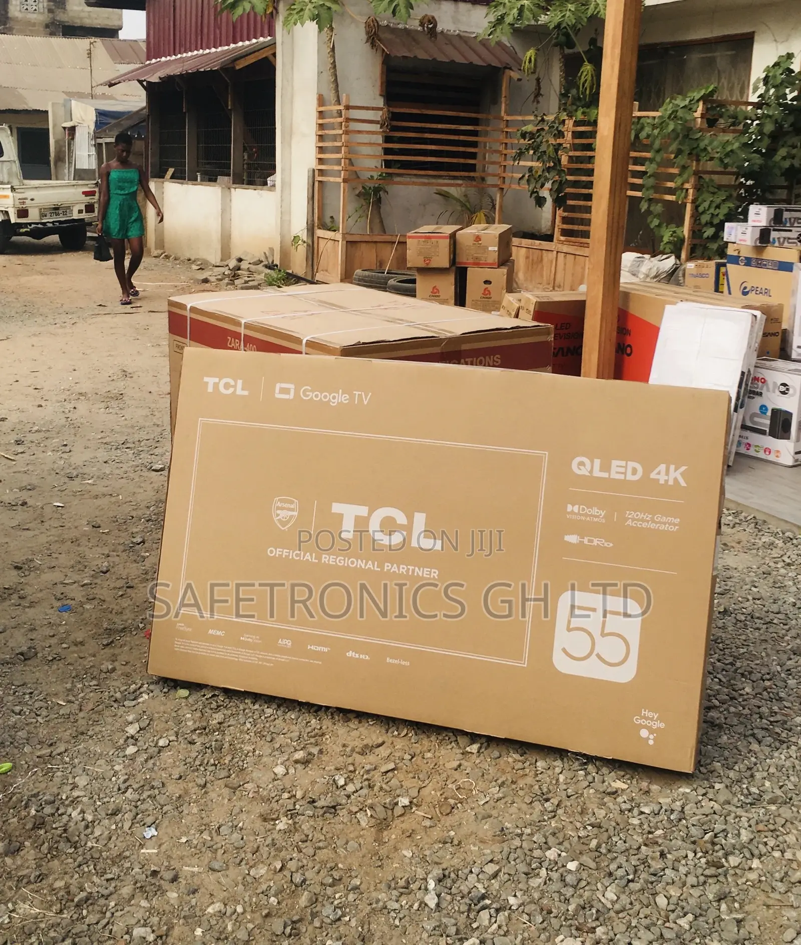 HDR 55 Inches Glossy Qled TCL Black Electric Smart C635