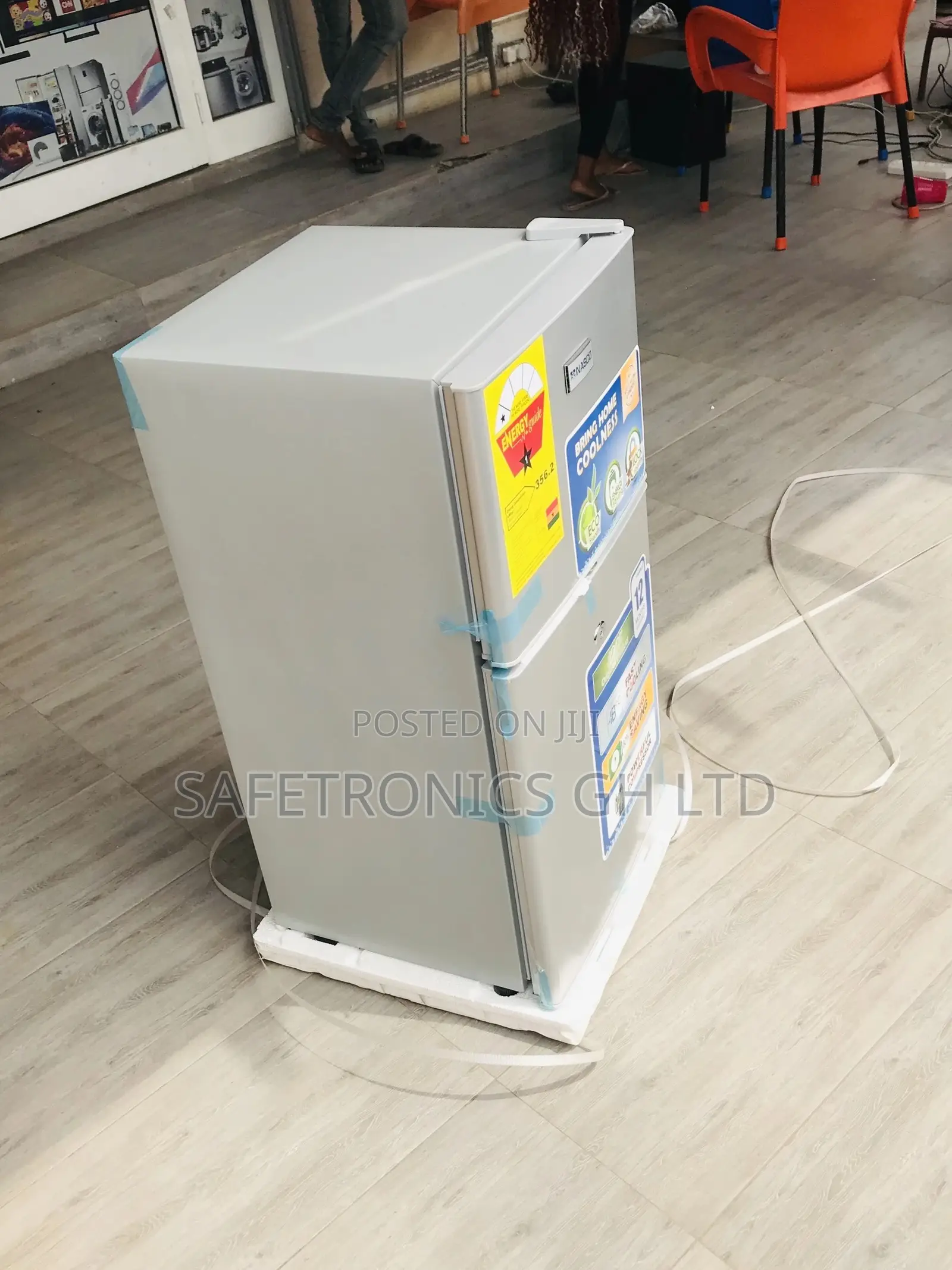 Nasco Gray Electric Doubledoor Nasf2-120 Topfreezer Fridge
