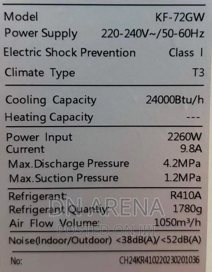 240000 BTU 4800000 BTU Split Inverter Aircondition