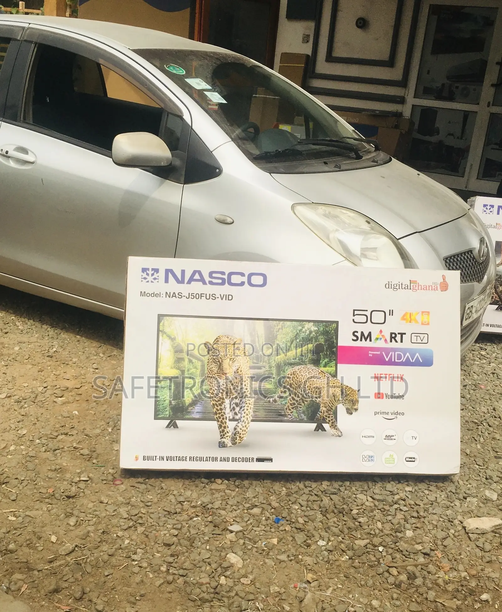 Nasco Smart Black LED Glossy Electric 50 Inches Tv