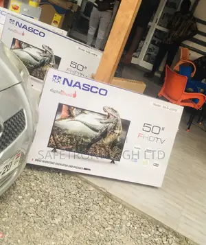 Glossy Led Nasco Full FD Black Electric 50 Inches Nasco Tv