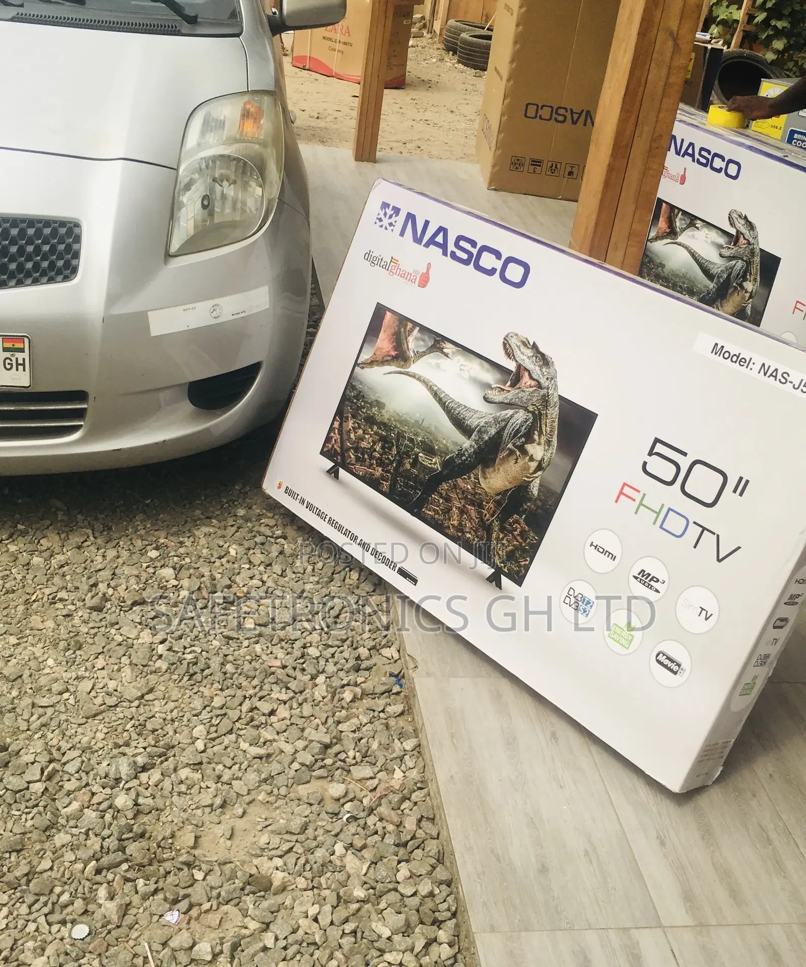 LED Black Nasco 50 Inches Electric Glossy Digital Full HD