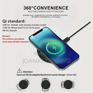 60-100w Wireless Fast Charger Pad 4 iPhones /Android Phones