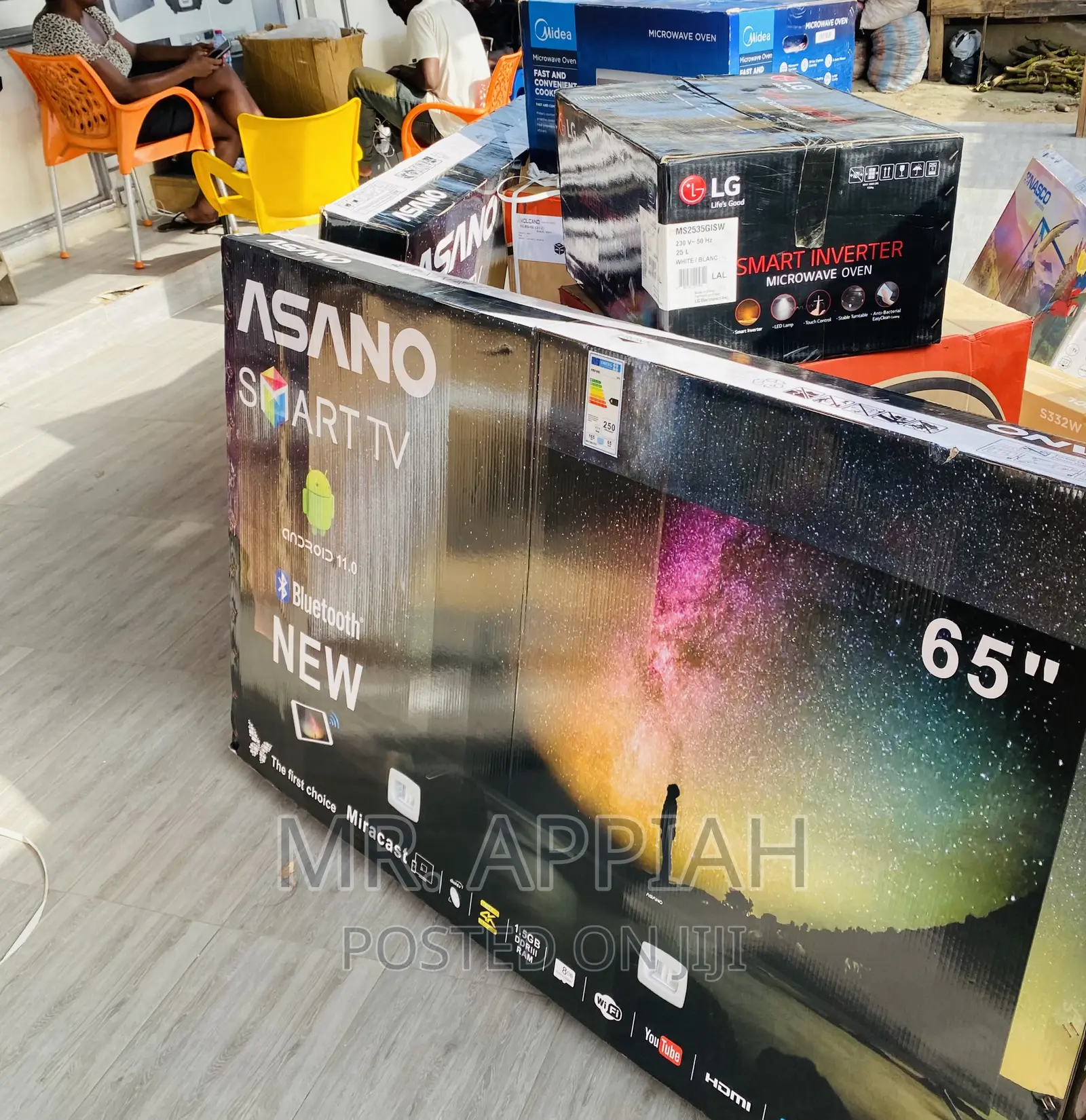 Latest Asano 65 Inch Uhd Smart Led Tv(Black).