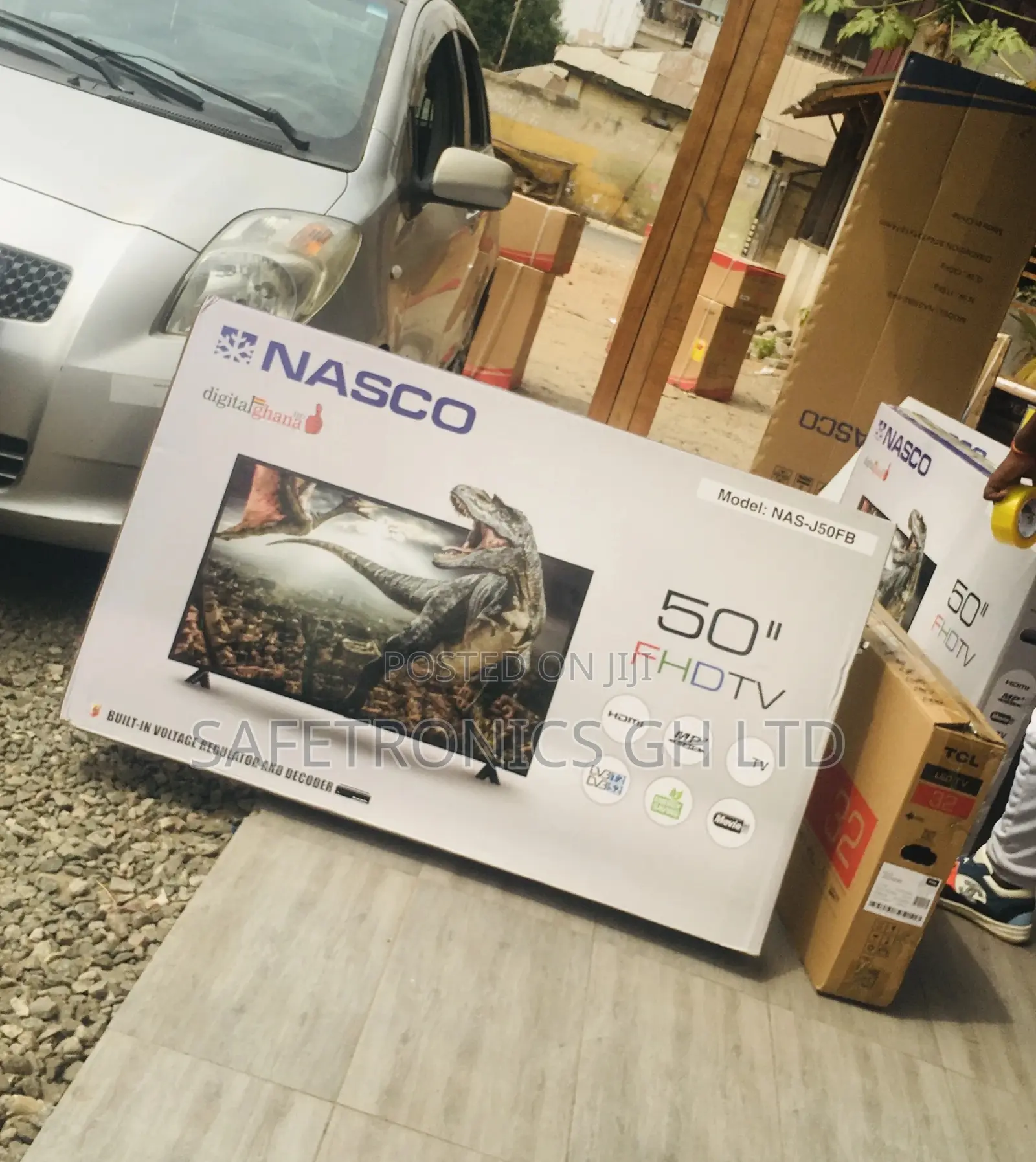 LED 50 Inches Digital Nasco Black Full Hd Electric Glossy Tv