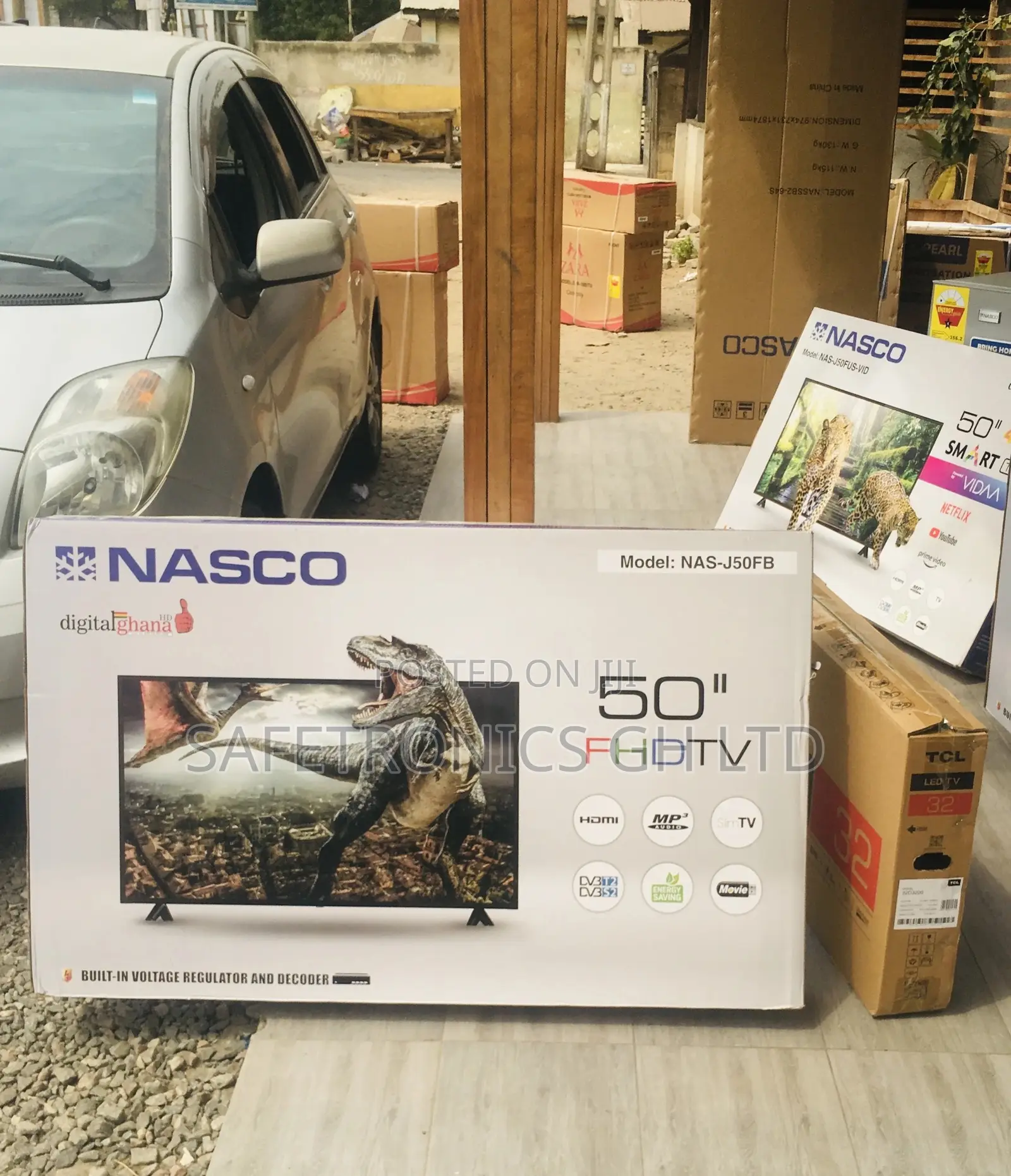 Black LED 50 Inches Full Hd Glossy Nasco Digital Electric Tv