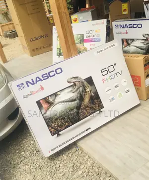 Electric Black Glossy LED Nasco Full HD Digital 50 Inches Tv