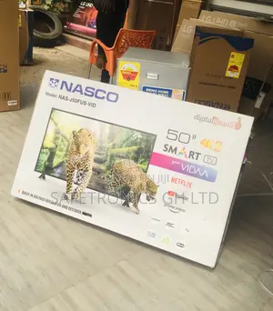 Nasco Smart Glossy LED Black Electric 50 Inches Tv 