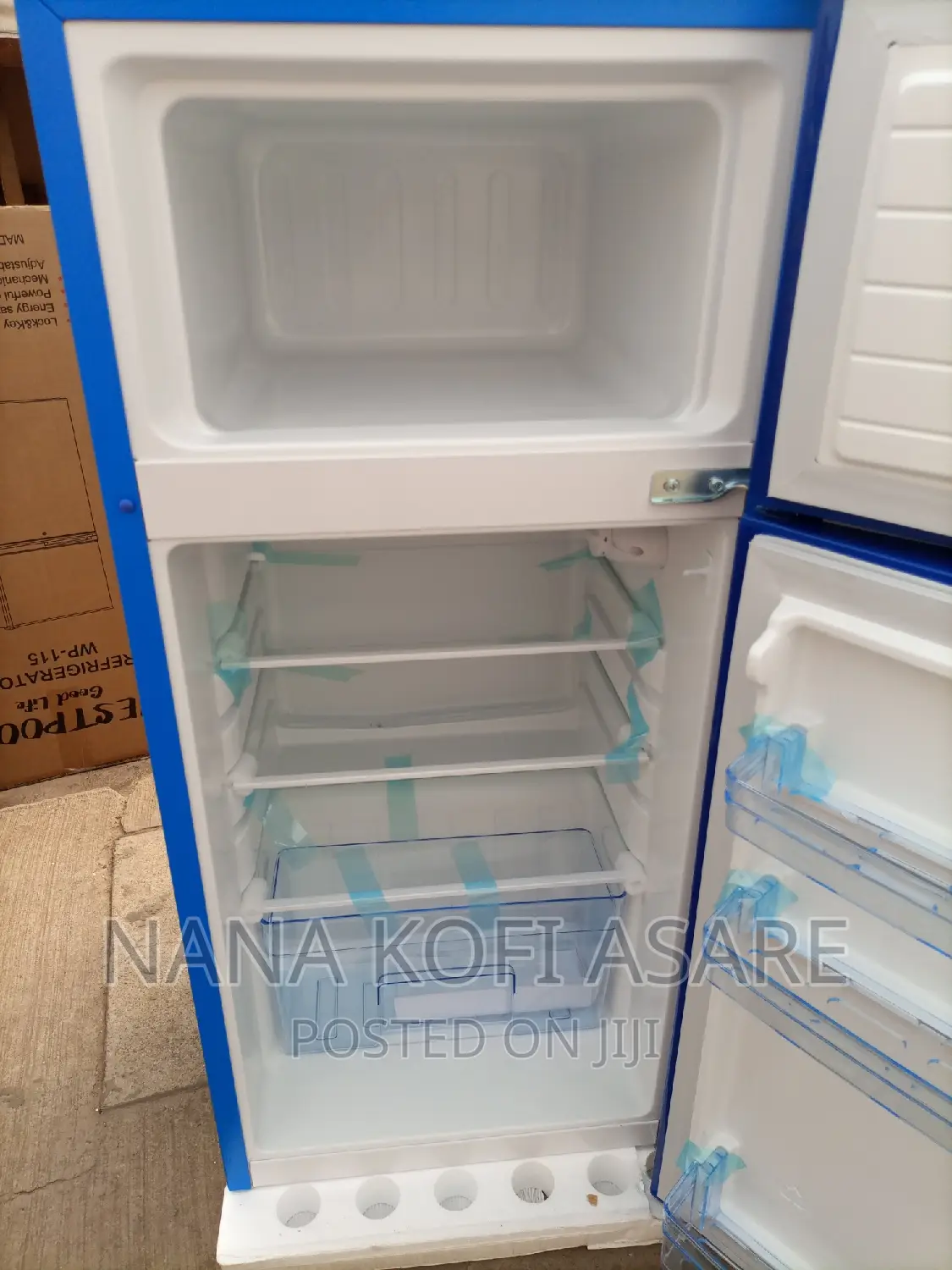 Westpool 95litres Blue Glass Refrigerator