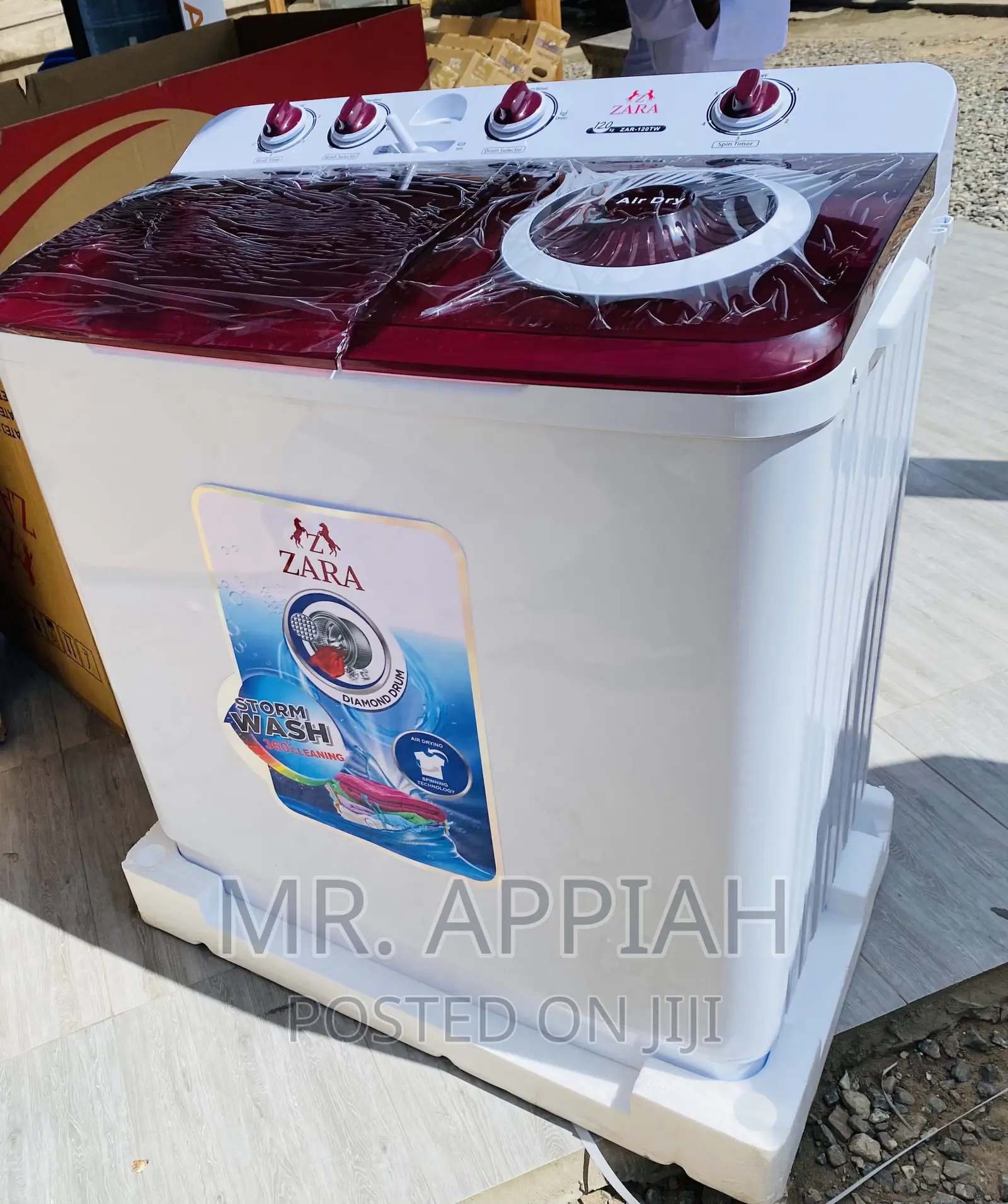 High Quality Zara 12kg Twin Tap Washing Machine.