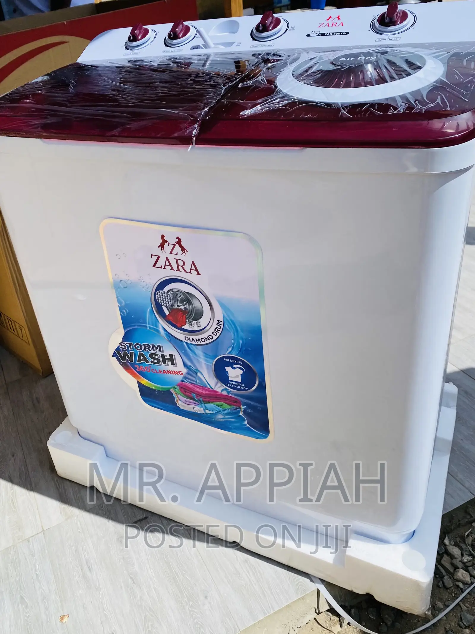 Durable and Reliable Zara 12kg Twin Tap Washing Machine