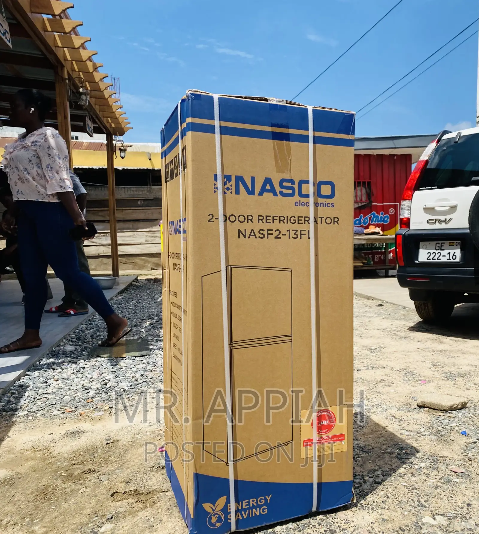 Anti-Rust Nasco Nas F2-13fl Double Door Refrigerator.
